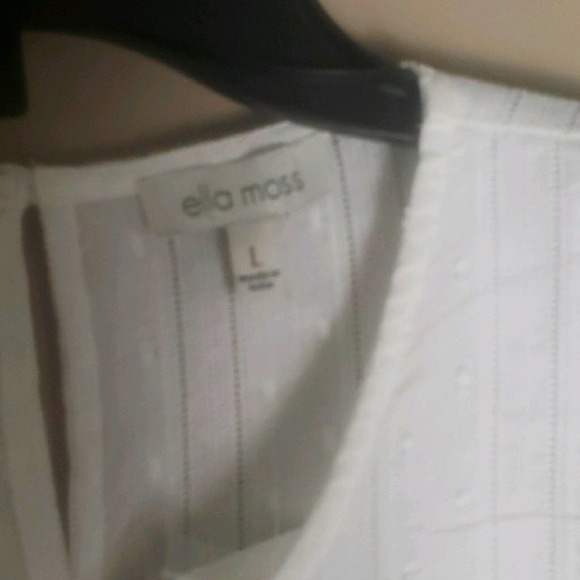 NEW! ELLA MOSS Freeah Sleeveless Ruffle Top Large. - Picture 5 of 7